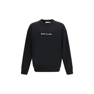 Off-White Black Cotton Sweatshirt