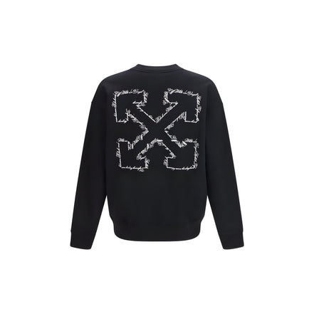 Off-White Black Cotton Sweatshirt