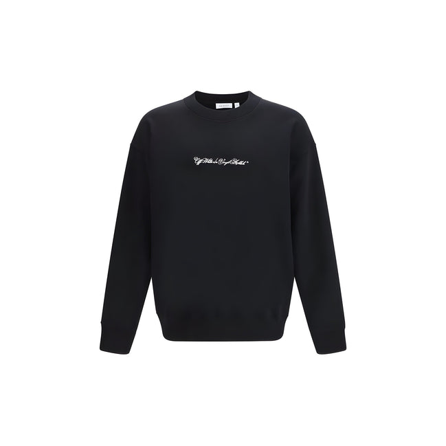 Off-White Black Cotton Sweatshirt