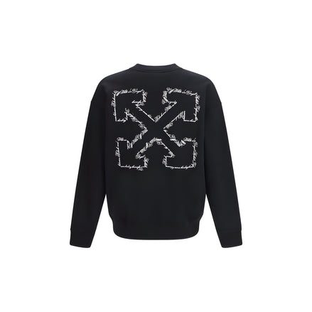 Bluză de molton Off-White neagră din bumbac