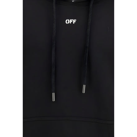 Off-White Black Cotton Sweatshirt