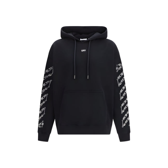 Off-White Black Cotton Sweatshirt