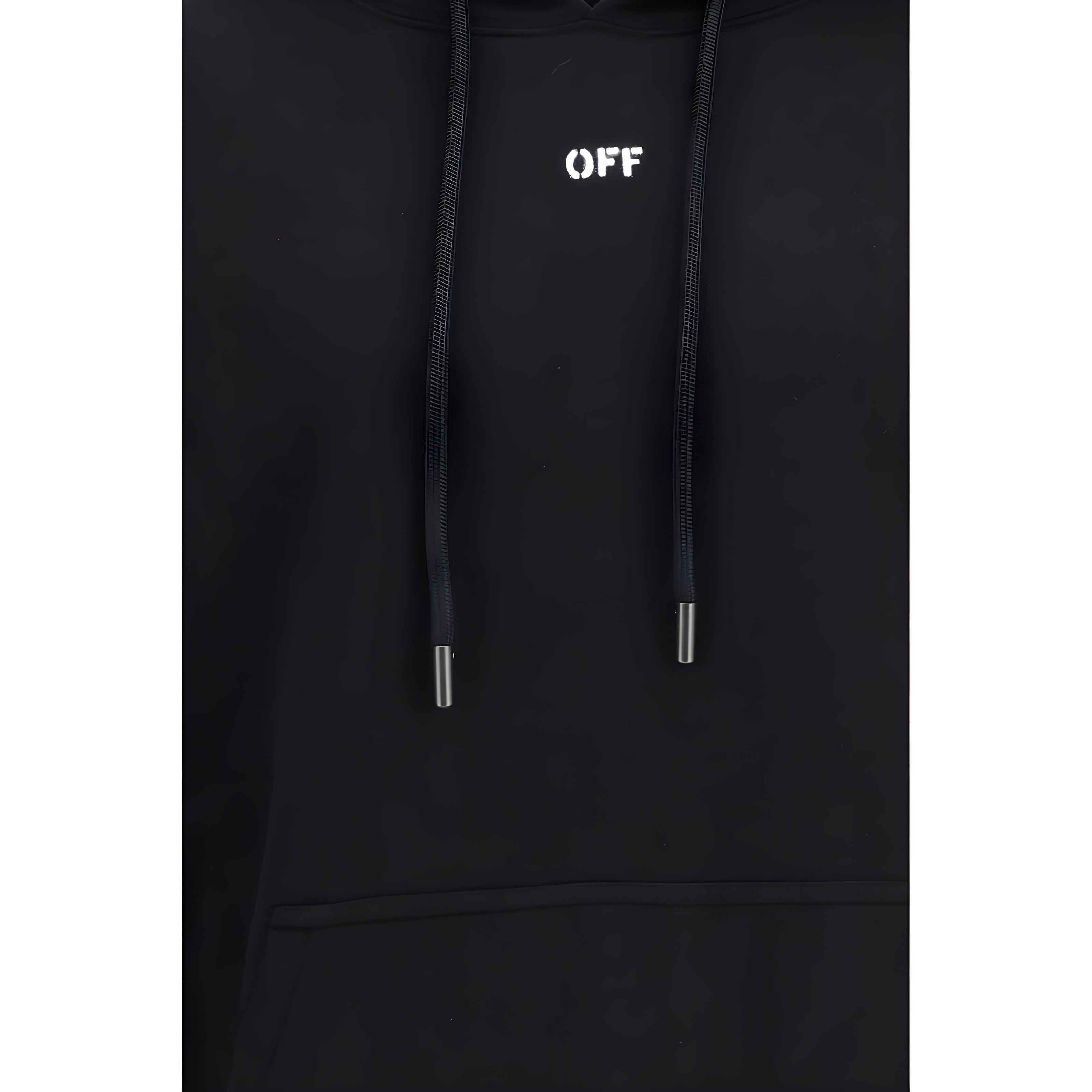 Off-White Black Cotton Sweatshirt