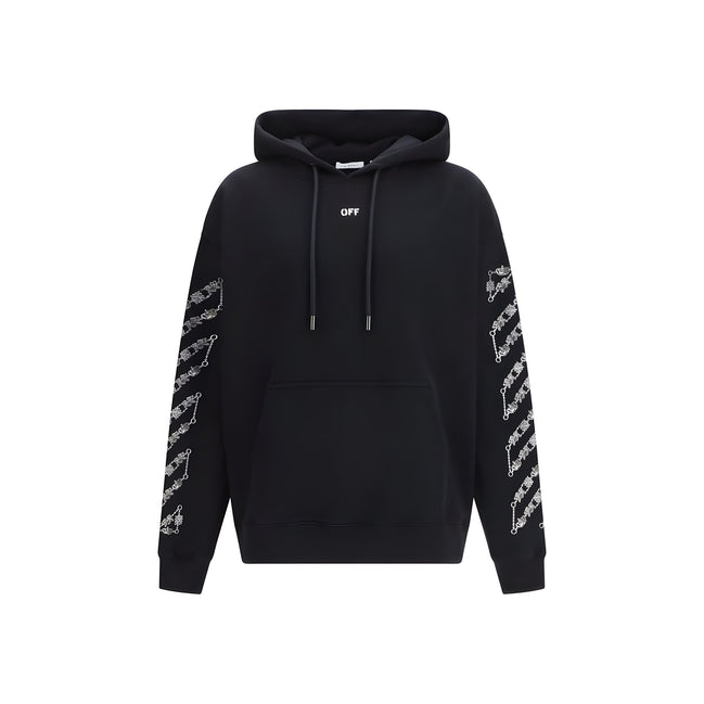 Off-White Black Cotton Sweatshirt