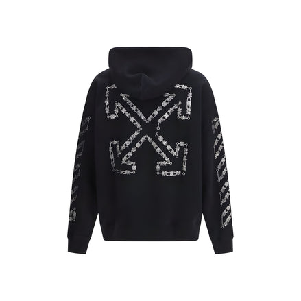 Hanorac negru din bumbac Off-White