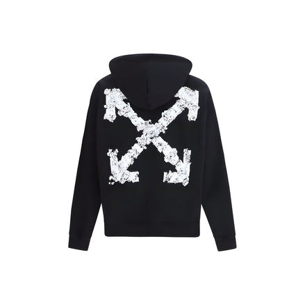 Bluză de molton Off-White neagră din bumbac