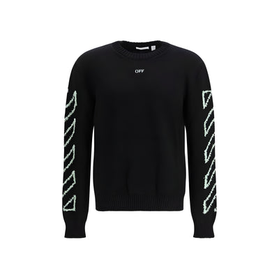 Off-White Black Cotton Sweatshirt