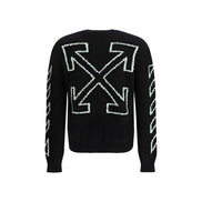Off-White Black Cotton Sweatshirt