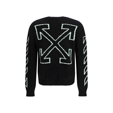 Off-White Black Cotton Sweatshirt