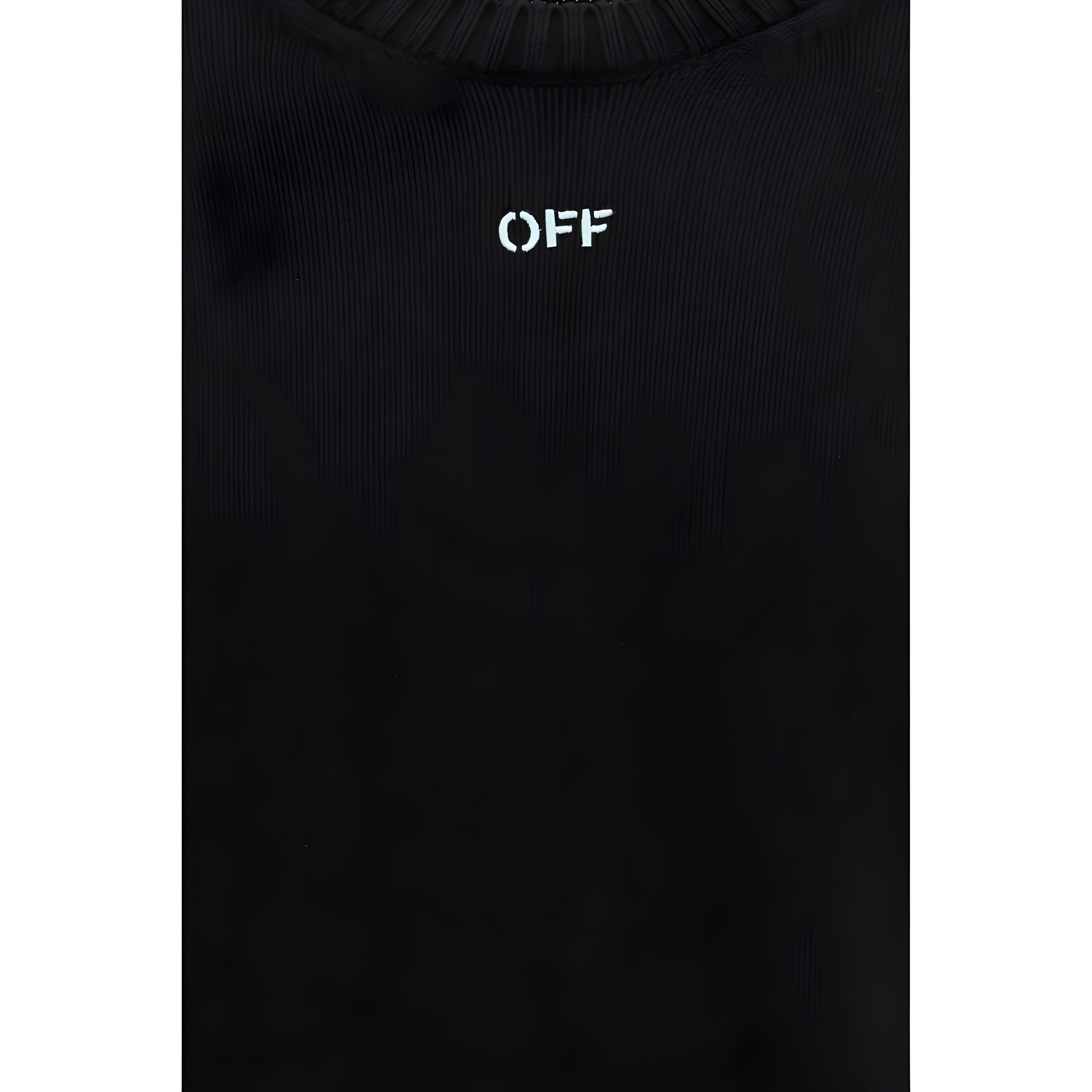 Off-White Black Cotton Sweatshirt