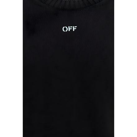 Off-White Black Cotton Sweatshirt