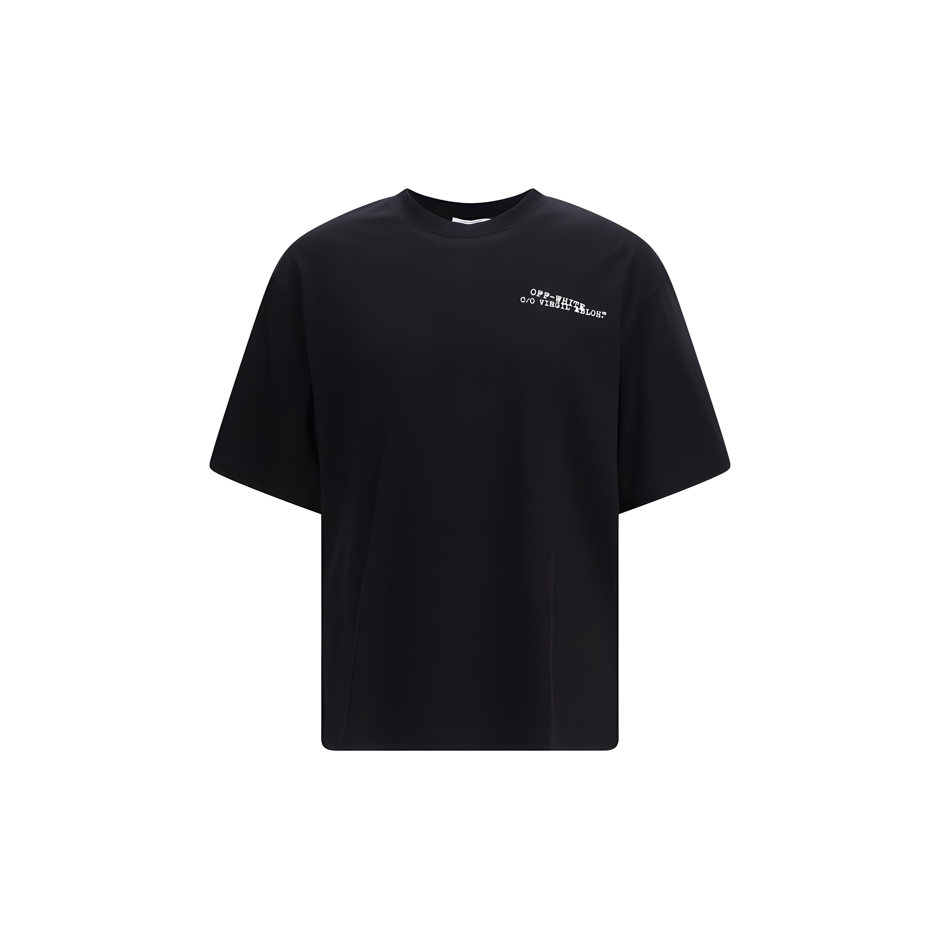 Off-White Black Cotton T-Shirt