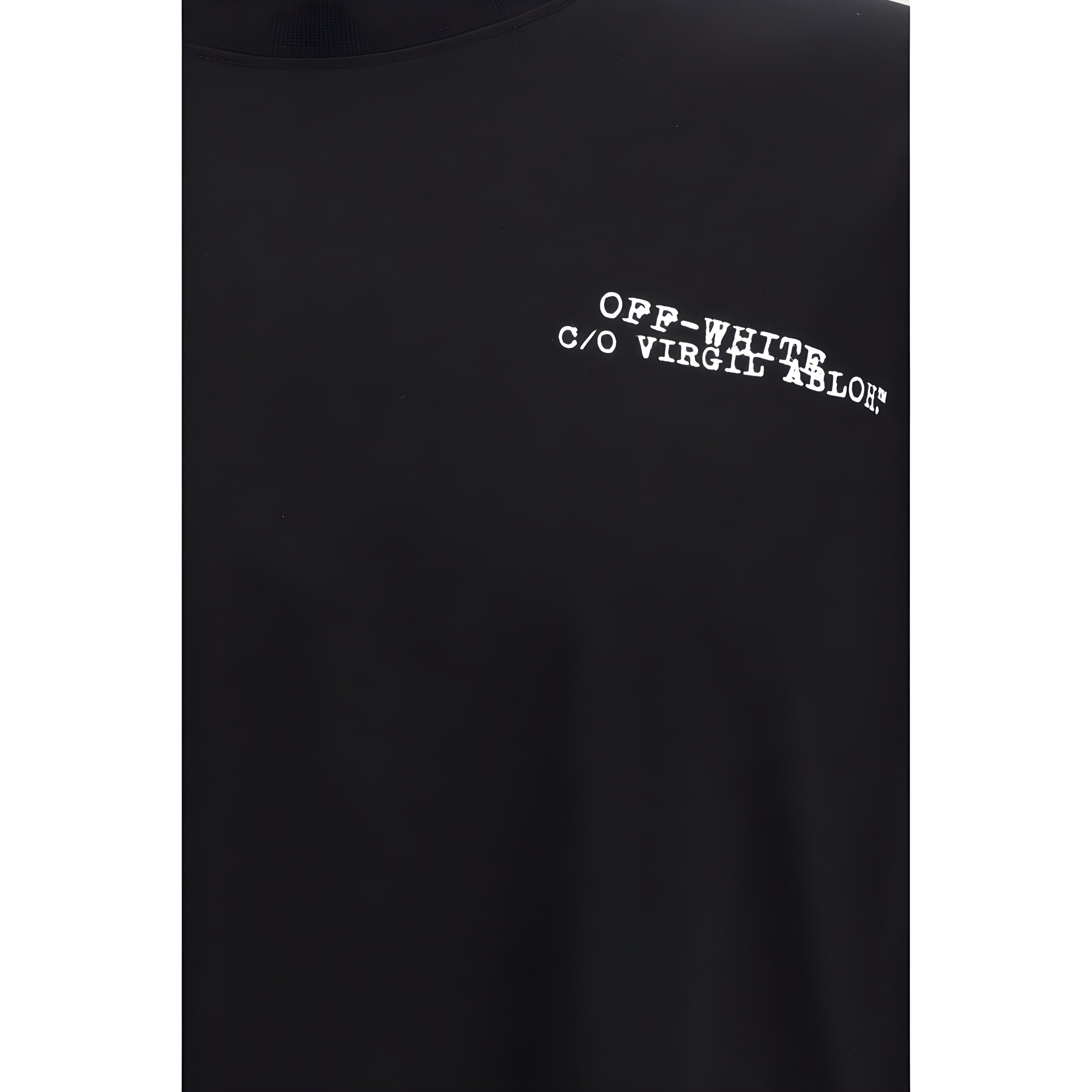 Off-White Black Cotton T-Shirt