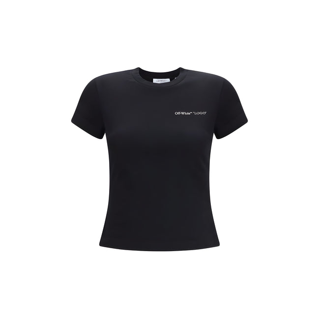 Off-White Black Cotton T-Shirt