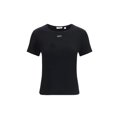 Tricou Off-White negru din bumbac Off Stamp