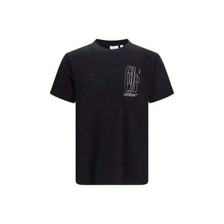 Tricou Off-White negru din bumbac Double Arrow