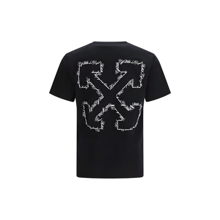 Tricou Off-White negru din bumbac