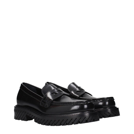 Mocasini slip-on Off-White din piele neagră
