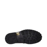 Off-White Black Leather Slip-On Loafers