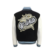 Off-White Black Wool Bomber Jacket