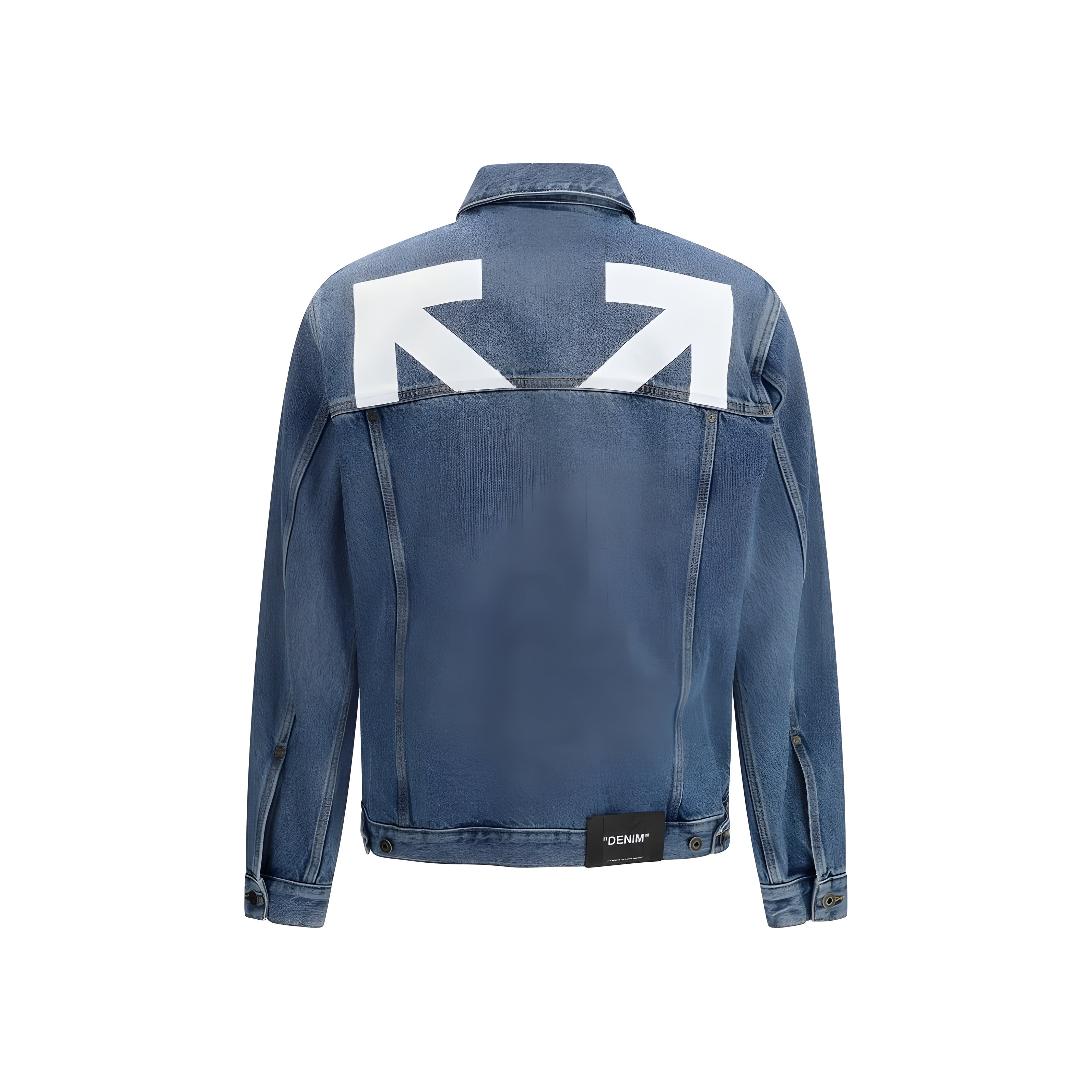 Off-White Blue Cotton Denim Jacket
