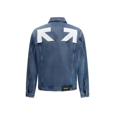 Off-White Blue Cotton Denim Jacket