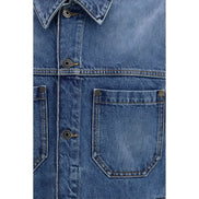 Off-White Blue Cotton Denim Jacket