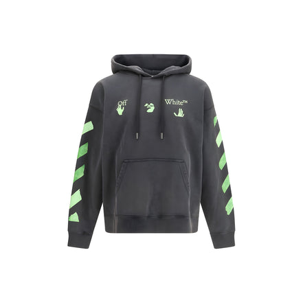 Off-White Hanorac Gri din Bumbac