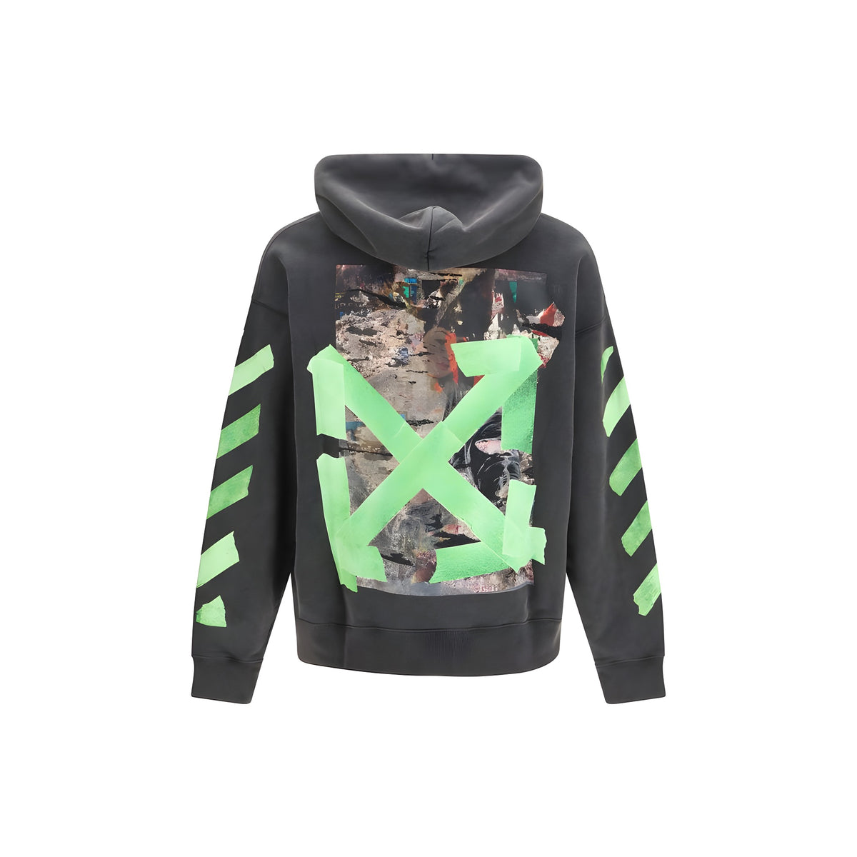 Off-White Hanorac Gri din Bumbac
