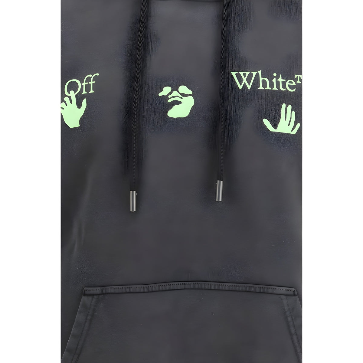 Off-White Hanorac Gri din Bumbac