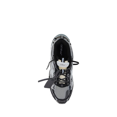 Sneakers Off-White gri din poliuretan