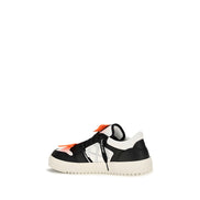 Off-White Multicolor Calf Leather Low Top Sneakers