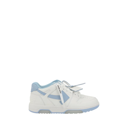 Off-White White Leather Athletic Sneakers
