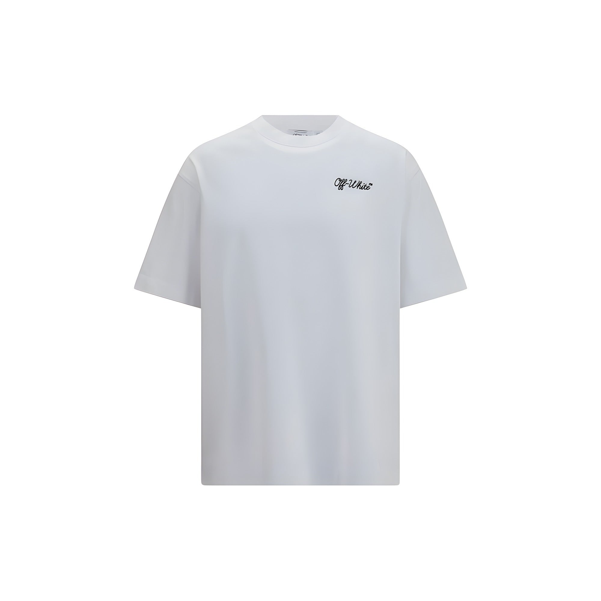 Tricou Off-White alb din bumbac Script Logo