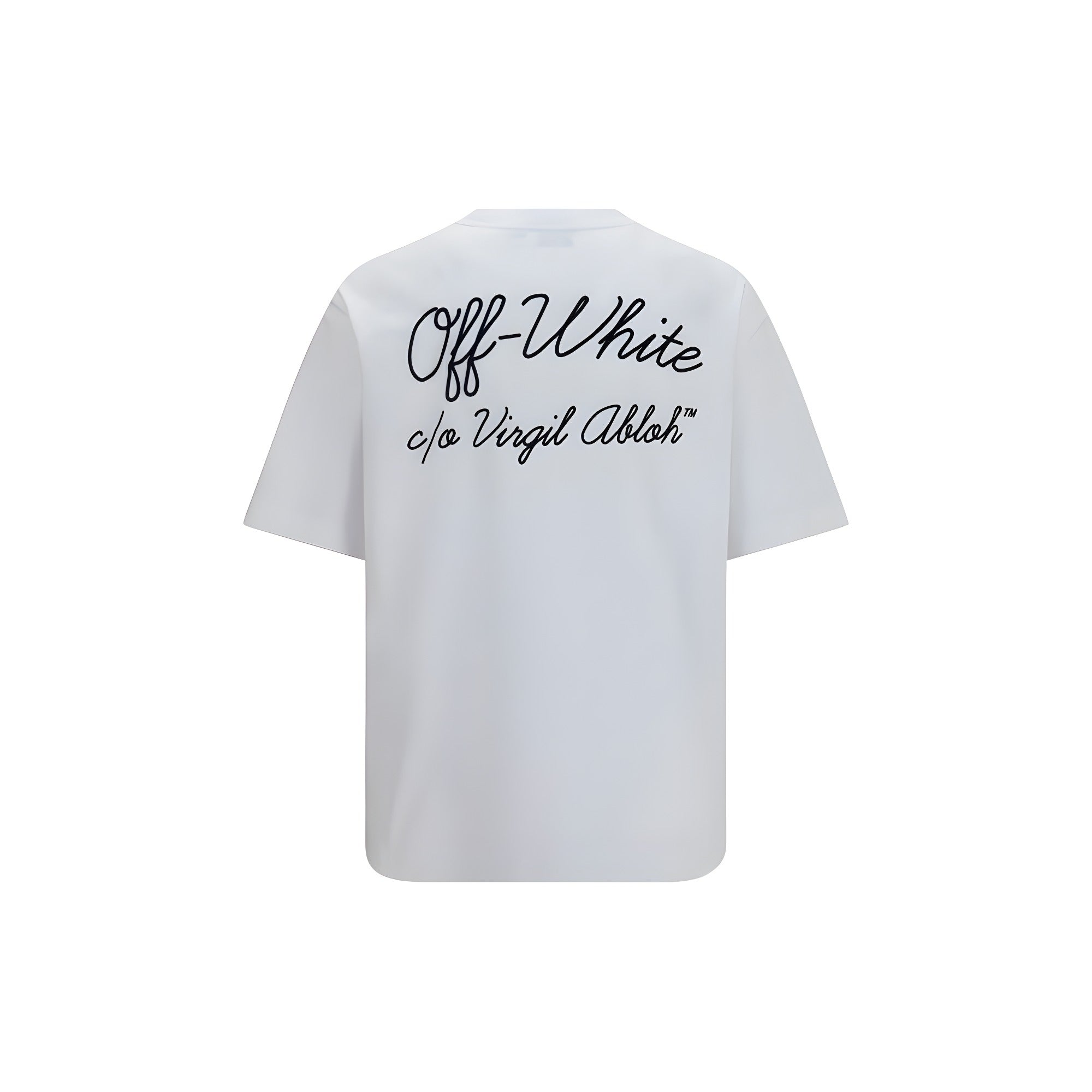 Tricou Off-White alb din bumbac Script Logo