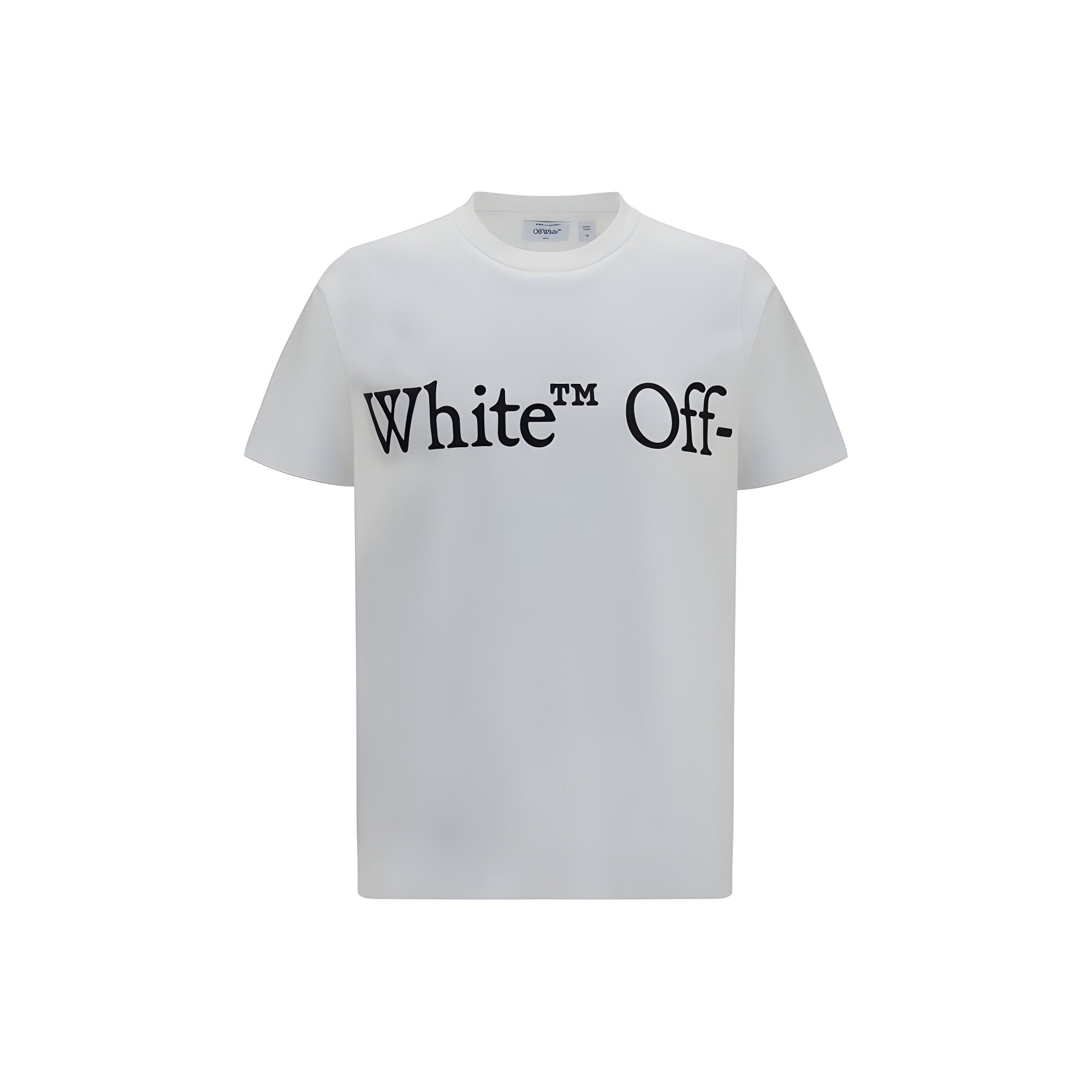 Tricou Off-White alb din bumbac Bookish