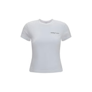 Tricou Off-White alb din bumbac cu logo imprimat