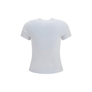 Tricou Off-White alb din bumbac cu logo imprimat