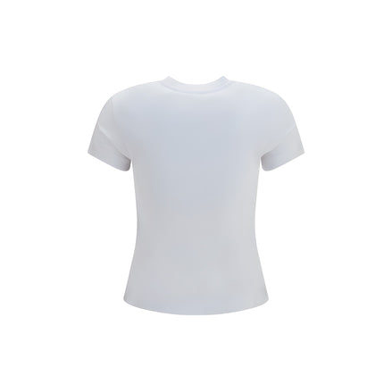 Tricou Off-White alb din bumbac cu logo imprimat