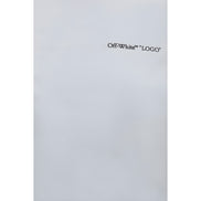 Tricou Off-White alb din bumbac cu logo imprimat
