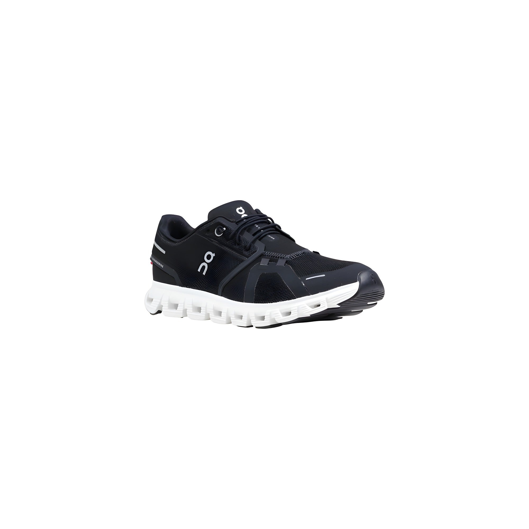 Sneakers atletici On Running alb-negru din poliester reciclat