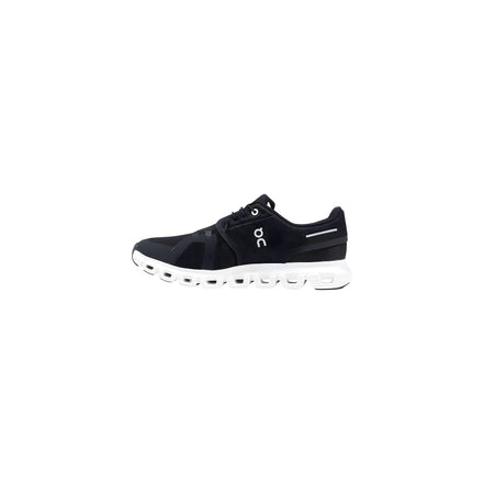 Sneakers atletici On Running alb-negru din poliester reciclat