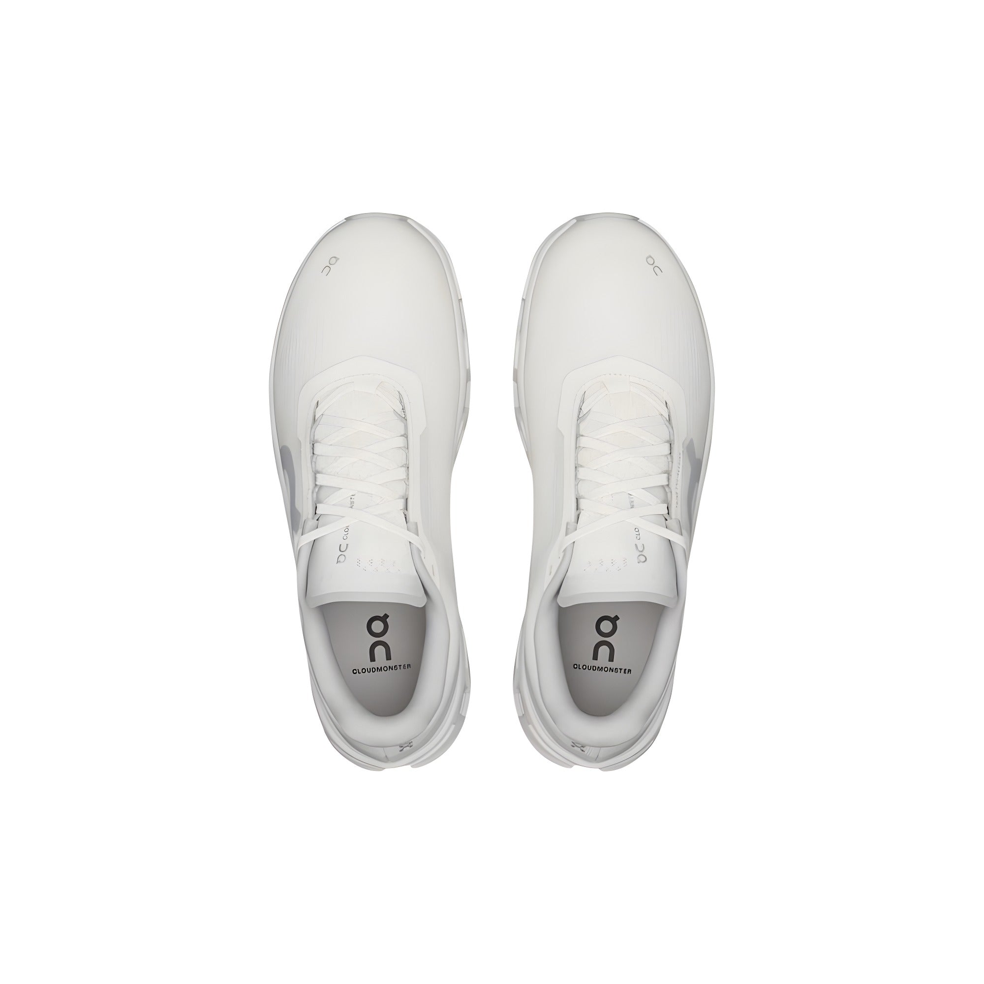 Sneakers atletici On Running albi din poliester reciclat