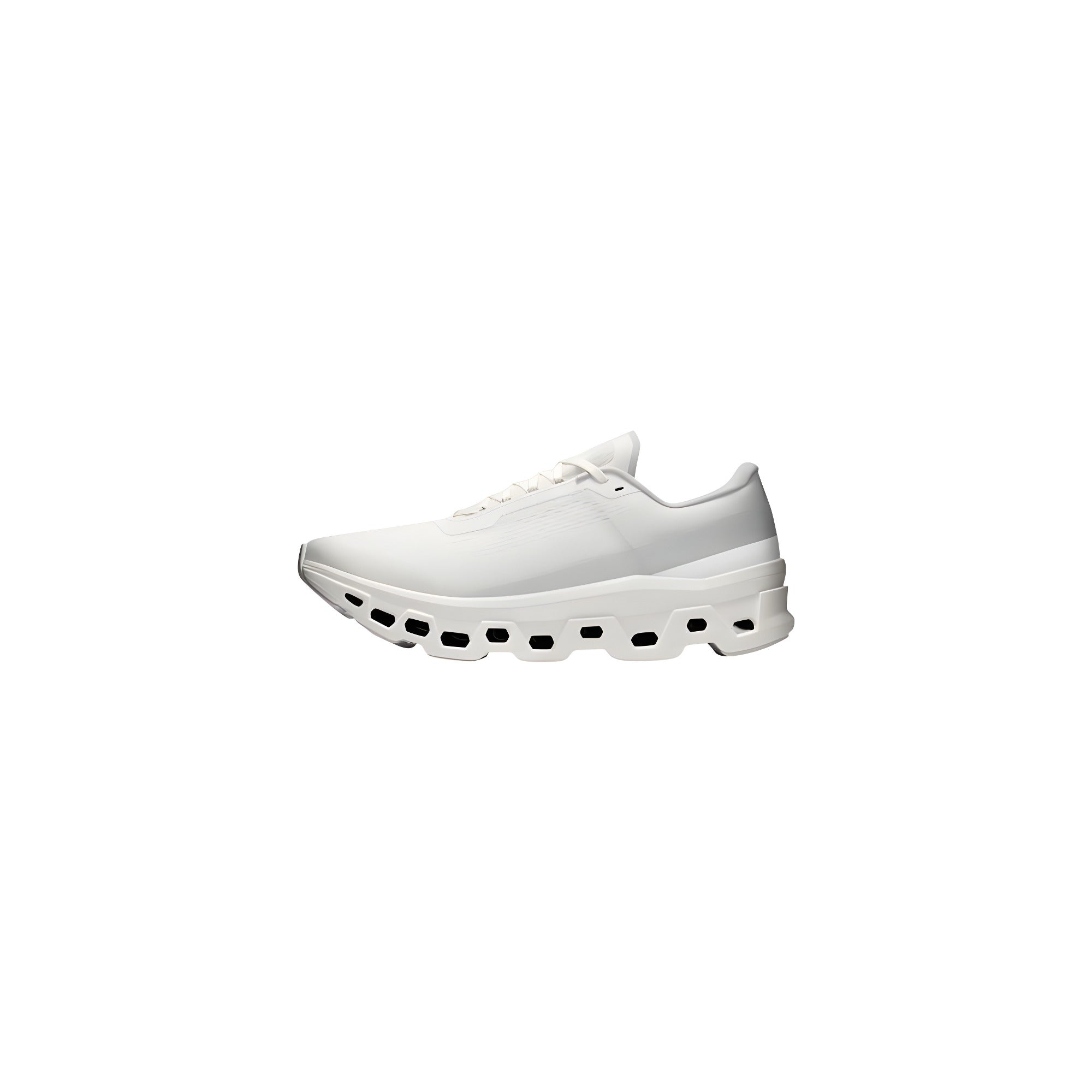 Sneakers atletici On Running albi din poliester reciclat