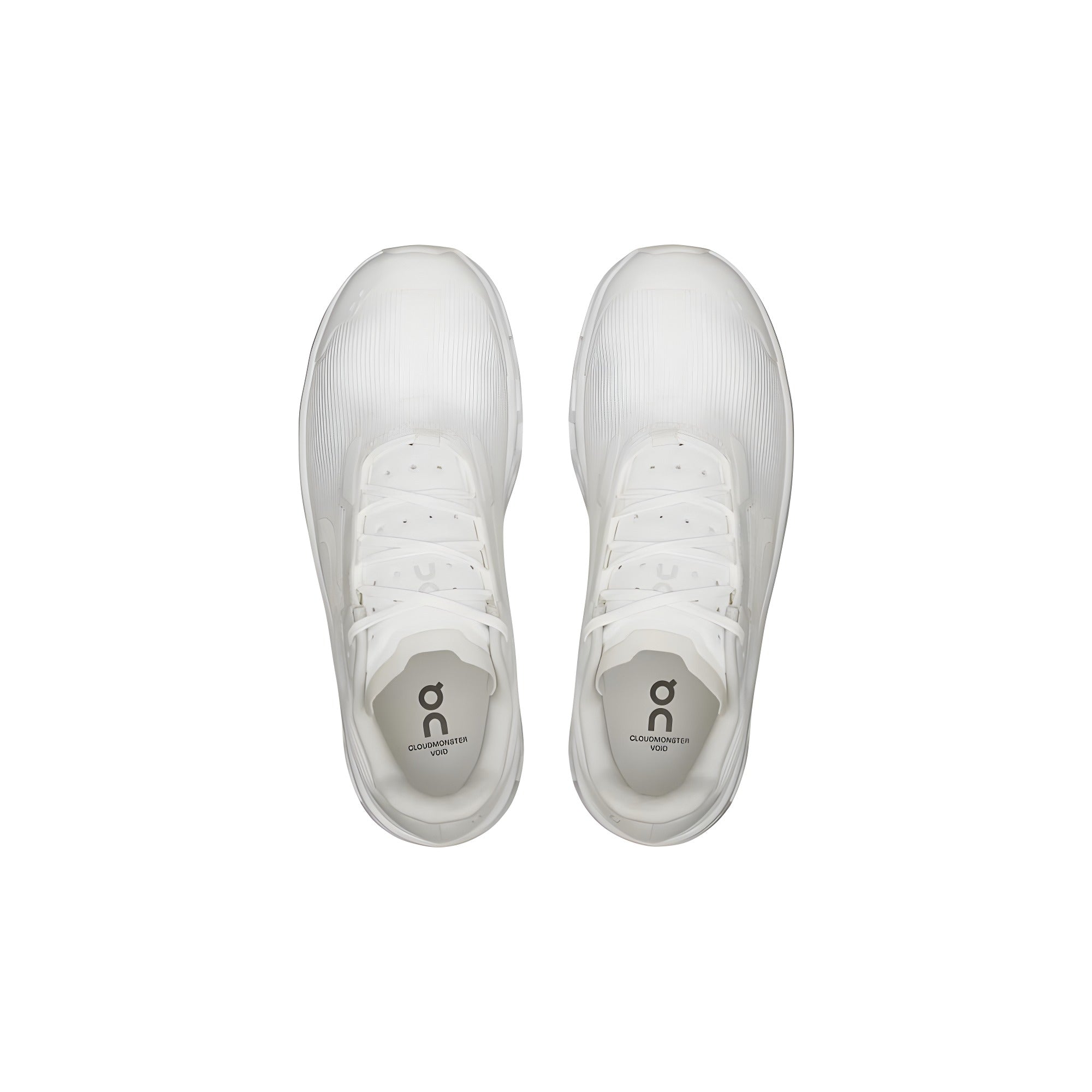 Sneakers atletici On Running albi din material sintetic