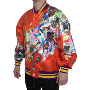 Dolce & Gabbana Orange Button Blouson Jacket