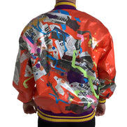 Dolce & Gabbana Orange Button Blouson Jacket