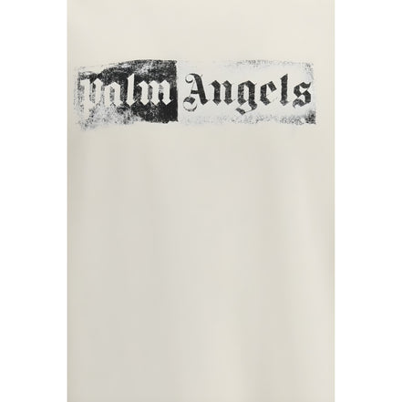 Palm Angels Beige Cotton T-Shirt