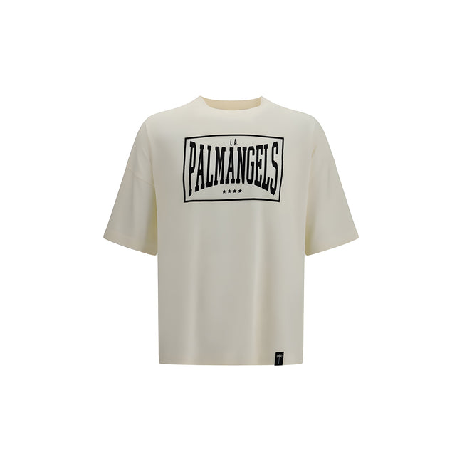 Tricou Palm Angels bej din bumbac