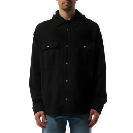 Palm Angels Black Cotton Shell Jacket